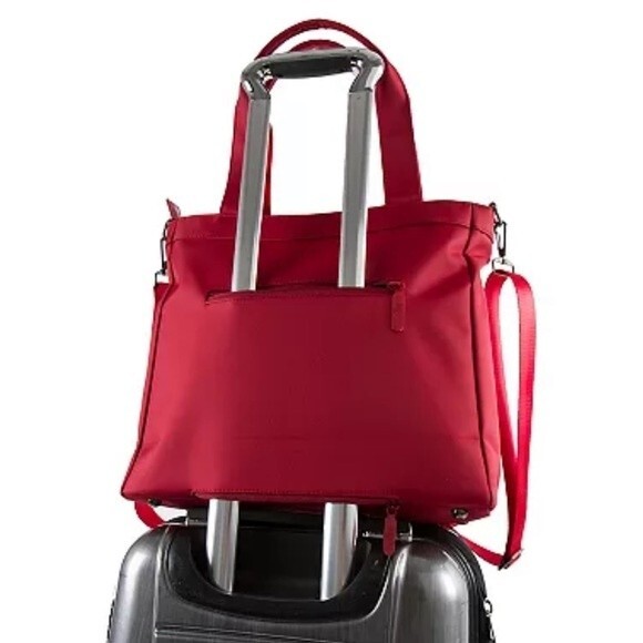 Heys HiLite Laptop Tablet Tote Bag Blue Nylon Travel Crossbody Carry On RFID - Picture 14 of 15